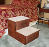 Big Step Carpeted Hardwood Pet Steps allow access to taller pieces of furniture