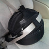 Jet Black Sleepypod Mini Pet Carrier, Car Safety Seat, Bed straps to your car's seat using the seat belt