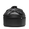 Jet Black Sleepypod Mini Pet Carrier, Car Safety Seat, Bed has an integrated safety tether to keep your pet safely confined inside the carrier when you zip off the dome.