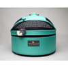 Robin Egg Blue Sleepypod Mini Pet Carrier is airline approved for in-cabin flight.