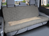 Large Grey Car Cuddler™ Dog Safety Seat Mat showing faux sheepskin bed cover