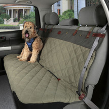 Luxury Premium Waterproof Non-Slip Green & Grey Dog Bench Seat Cover