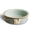 French Grey Ceramic Stoneware Cat Food/Water Bowl