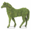 Mossed Horse Topiary Garden Sculpture arrives pre-filled with green sphagnum moss - you can add plants or use "as is"