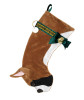 Boxer Christmas Holiday Dog Stocking hangs 20.5 inches long to allow for larger toys and lots of treats & surprises
