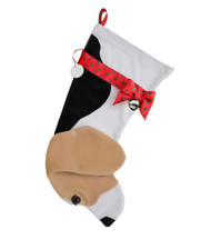 Beagle Christmas Holiday Stocking measures 21 inches long to hold lots of toys, treats and surprises!

