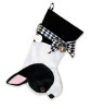 Boston Terrier Christmas Holiday Stocking measures 17" long, so you can fill it with lots of toys, treats & surprises.
