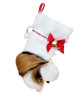 Shih Tzu Christmas Holiday Dog Stocking measures 16" long for adding lots and lots of toys, treats and surprises.
