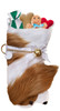 Cavalier King Charles Spaniel Christmas Holiday Dog Stocking features lush faux fur fabric, black eye & nose accents.  Sorry, but the toys are NOT included.