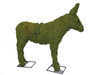Mossed Donkey Garden Topiary Sculpture