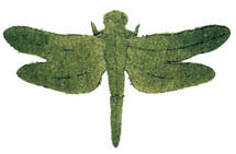 Dragonfly Garden Topiary Sculpture has a 48" wingspan