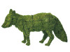  Mossed Fox Topiary Garden Sculptures have realistic eyes and the characteristic fluffy tail