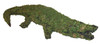 Mossed Alligator Topiary Garden Sculpture