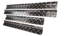 Diamond Plate Aluminum Dog Box Rain Gutters provide protection from the elements when mounted above dog box doors and air vents