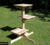 Outdoor/Indoor Cedar Cat Trees - 3 perch model