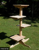 Outdoor/Indoor Cedar Cat Trees - 4 perch model