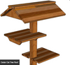 Optional Cedar Roof available on all sizes of our Outdoor/Indoor Cedar Cat Trees