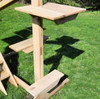 Amish Made Cedar Indoor Outdoor Cat Jungle Gym large perches feature a 4" post notch.