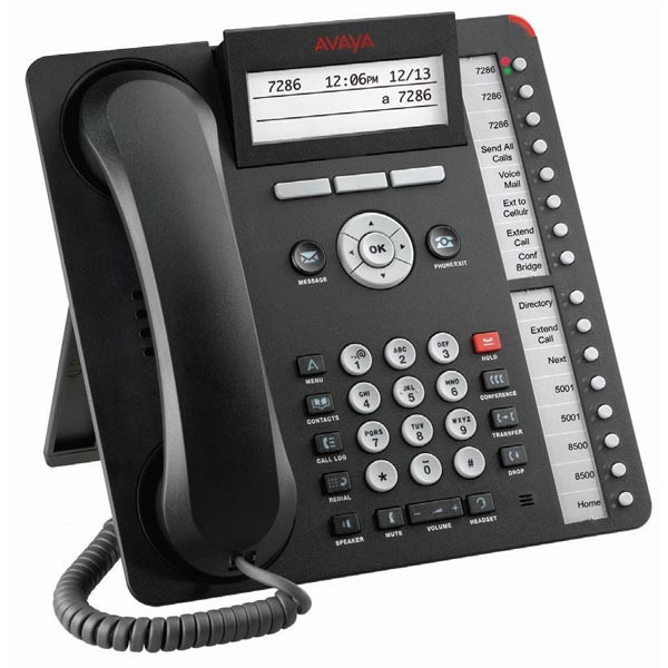 AVAYA 1608-I BLACK VOIP DESKPHONE 1608 IP PHONE TELEPHONE 700458532 