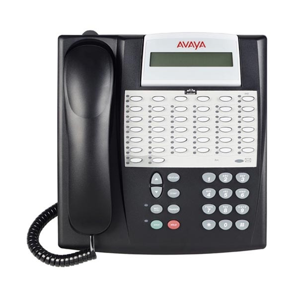 Avaya Partner 18 Button Speakerphone NON Display Black With Stand And Cords 1 