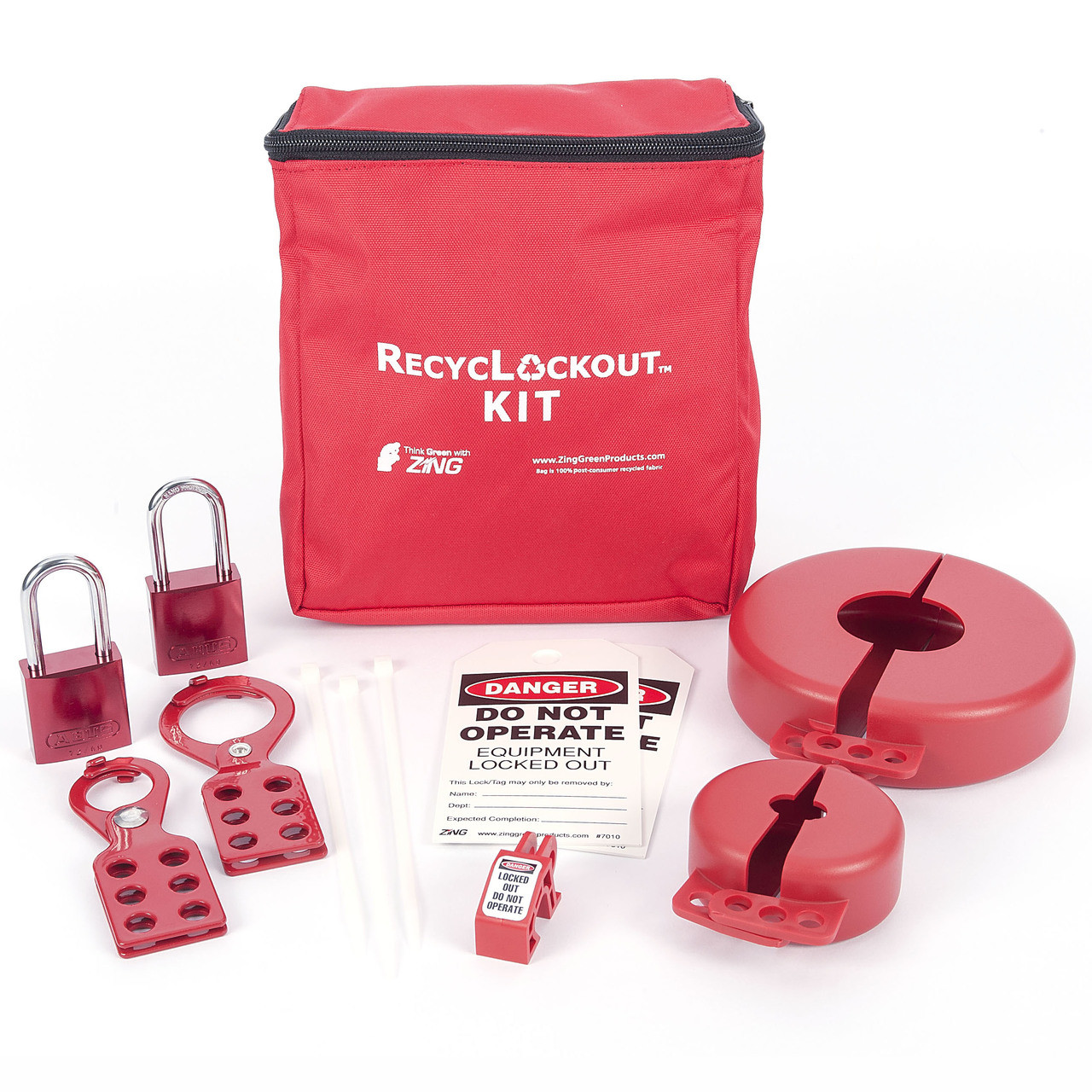 韓国 saving デュアルチェックPVCビッグリングバインダーセット　レッド Valve Lockout Kit | Lockout Safety Supply
