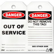ZING Eco Safety Tag, 10/Pack