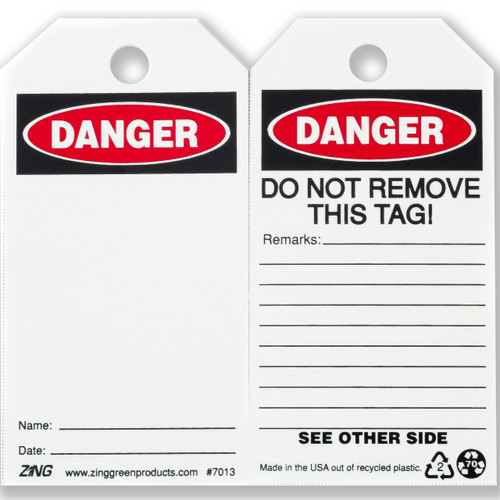 ZING Eco Safety Tag, 10/Pack