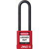 Padlock, Keyed Alike, 3" Shackle, 1-3/4" Body
