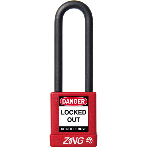 Padlock, Keyed Alike, 3" Shackle, 1-3/4" Body