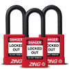 Padlock, Keyed Alike,1-1/2" Shackle, 1-3/4" Body, 3 Pack