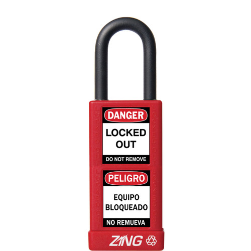 Padlock, Keyed Different, 1-1/2" Shackle, 3" Long Body