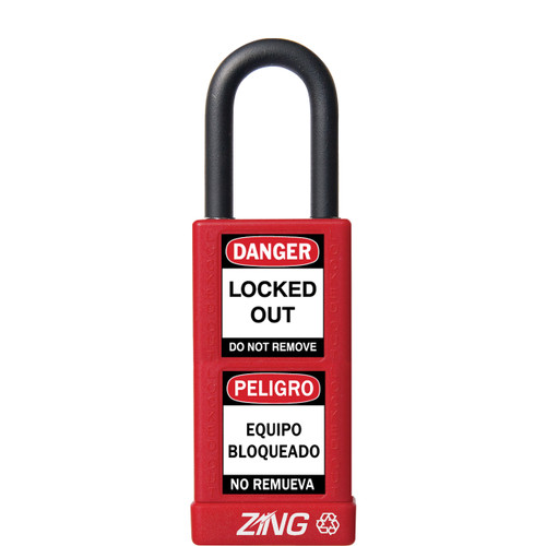 Padlock, Keyed Alike, 1-1/2" Shackle, 3" Long Body