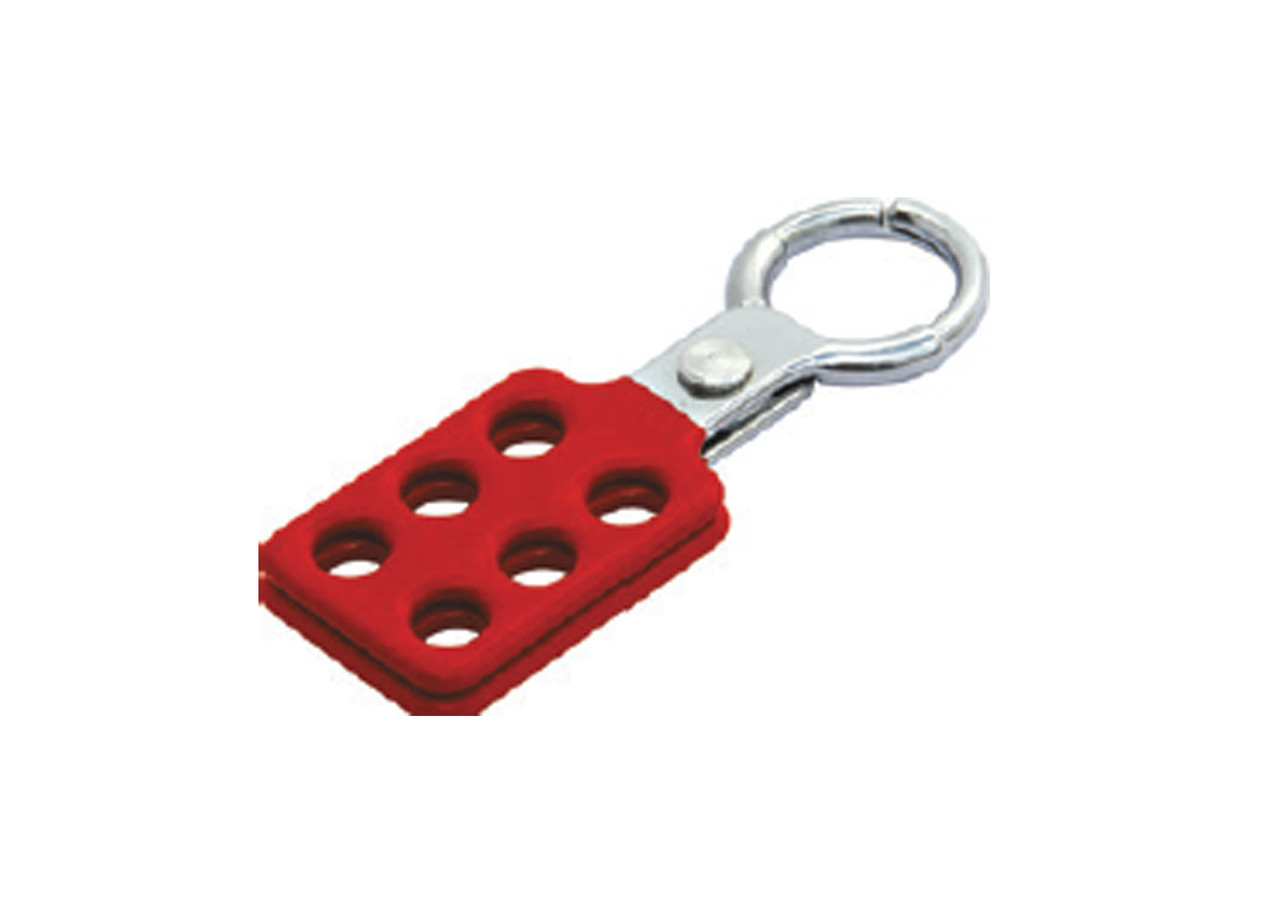Set of 2 Aluminum Lock Lockout Hasps 1.5 Tagout Kit Safty Red