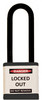 Lockout Padlock, Black, Keyed Different, 3" shackle