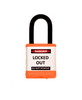 Lockout Padlock, Orange, Keyed Alike, 1.5" shackle