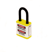 Lockout Padlock, 700 Series, 1.5" Shackle, Keyed Different, Yellow