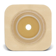 SUR-FIT Natura Durahesive Skin Barrier with Flange,with tape collar (overall dimension 4" x 4"), Tan collar 413164