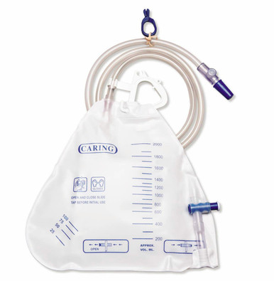 Medline Urinary Drain Bag with Metal Clamp