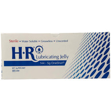 HR Pharma "One Shot" Sterile Lubricating Jelly, 5 gram per unit, Box of 144