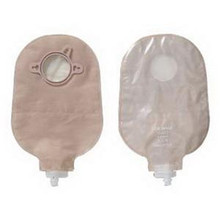 Hollister's New Image Urostomy Pouch reference number 184xx is available as transparent or beige.  Each urostomy pouch is nine inches in length and have a anti-reflux valve, belt tabs, adjustable drain valve, ComfortWear panels, and odor barrier rustle free film.