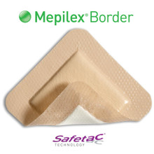 Mepilex Border Self-Adherent Soft Silicone Foam Dressing 4"x4", 295300
