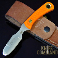 Knives of Alaska Muskrat D2 Blaze Orange Suregrip Skinning Hunting Knife 00068FG