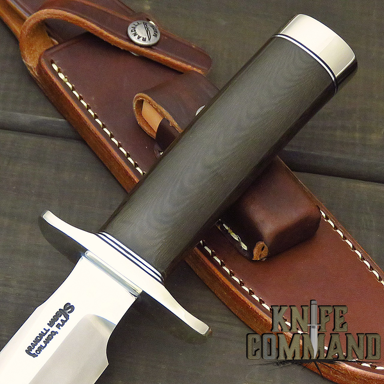 Edit a Product - Randall Made Knives Model 1 7 SS Green Micarta All Purpose Fighting Knife LOADED!