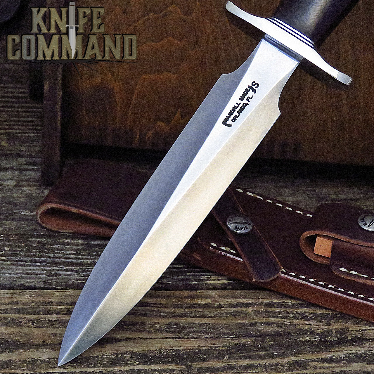 Randall Made Knives Model 2 7 SS Marroon Micarta Fighting Stiletto Knife LOADED!