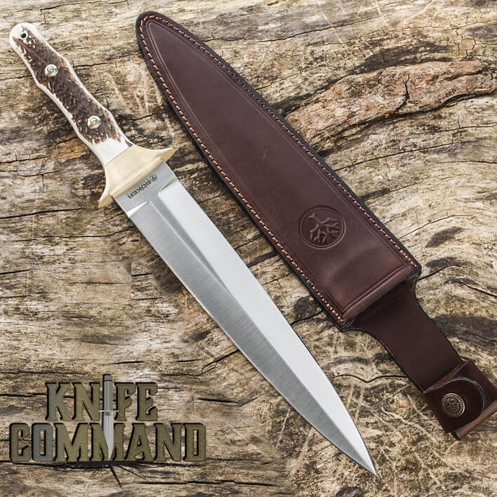 Boker Arbolito Colmillo Stag ACX 390 Deer / Boar Hunter Fixed Blade Dagger Knife 02BA918HH