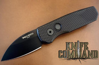 Pro-Tech Knives R5106 Runt 5 Automatic Folder Knife Folder 1-15/16" Wharncliffe CPM-20CV Black Blade