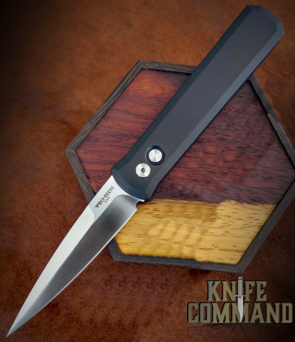 Pro-Tech Knives Godfather 921-Satin Automatic Knife Police Law Enforcement Folder 4" Satin Blade