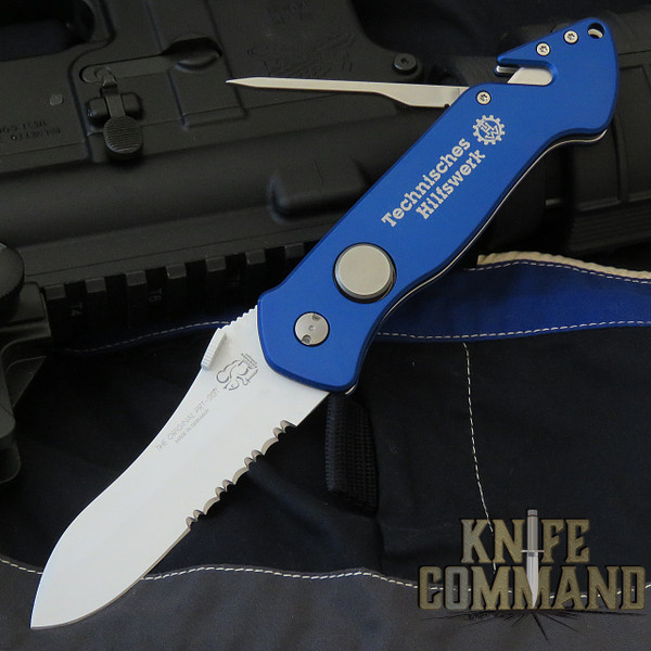 Eickhorn Solingen THW PRT-II Blue First Responder Emergency Rescue Knife Glow Blade