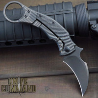 Fox Knives Bastinelli BlackBird Titanium Carbon Fiber Karambit Knife FX-591 TIC B Black