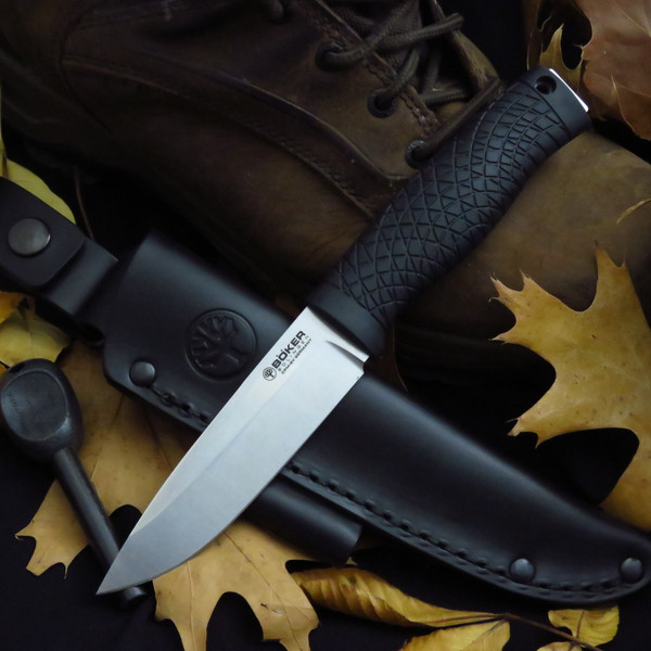 Boker Bronco CPM-3V Fixed Blade Hunting Bushcraft Knife 121504